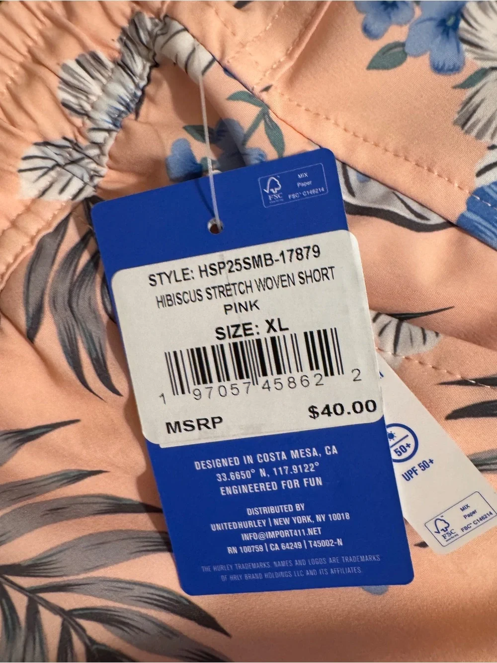 Hurley Swim Trunks Sz xl
